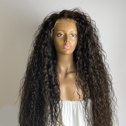 Raw HD 13X6 Curly Wave Frontal Wig