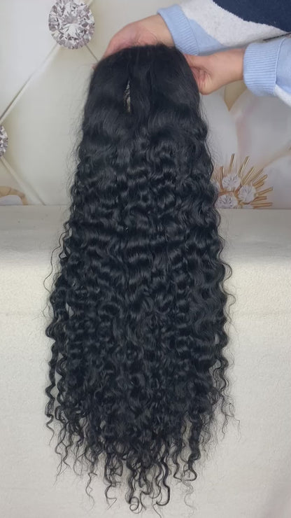 Raw HD 13X6 Curly Wave Frontal Wig